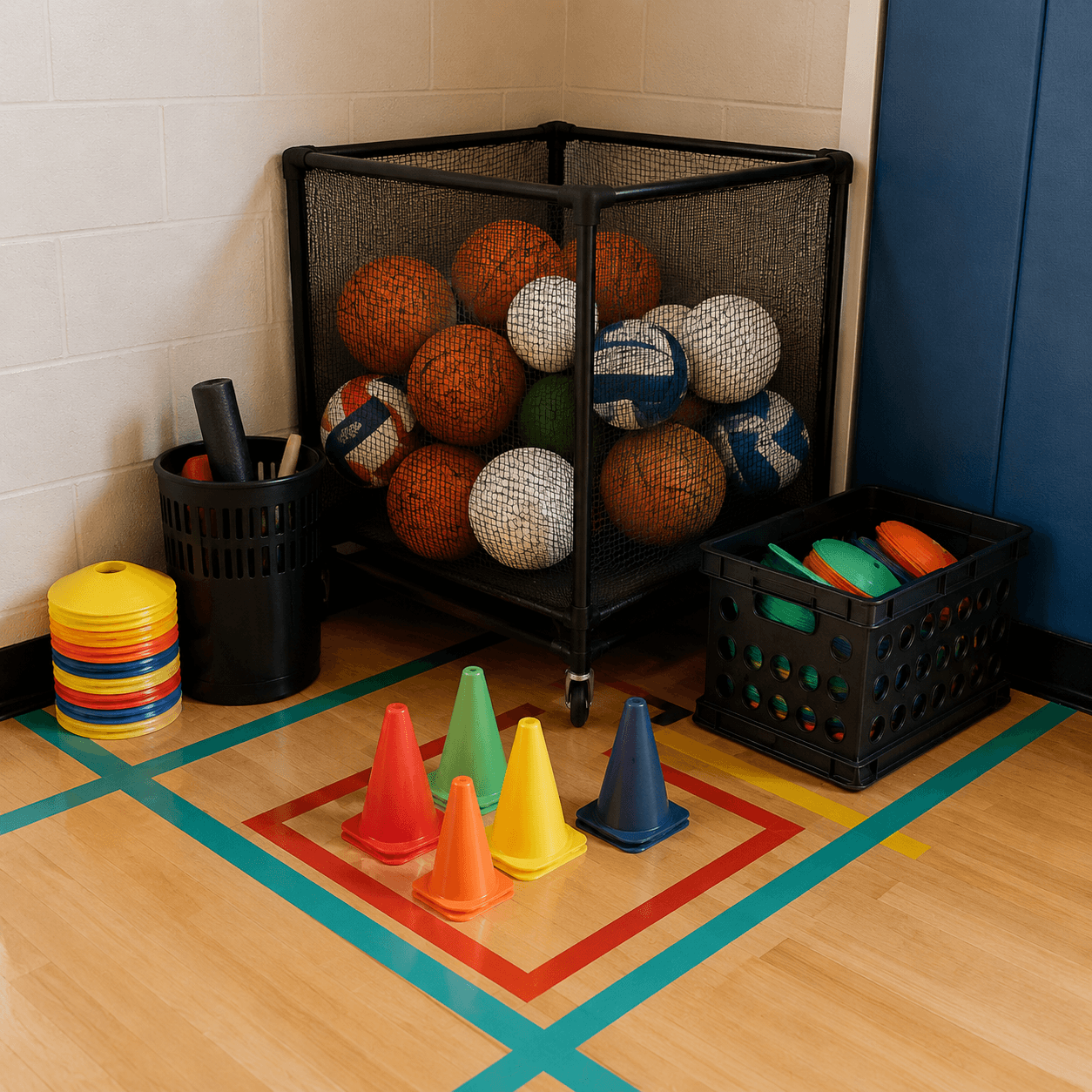 Ball Basket Corner board generated with AI-generated preview