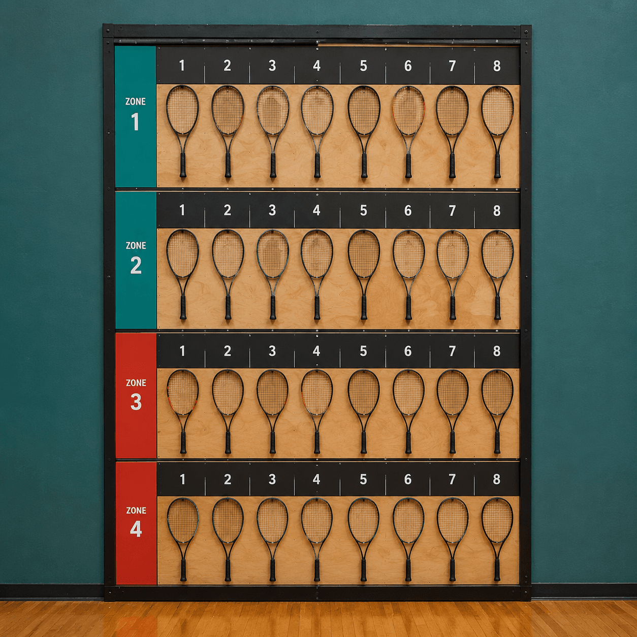 Racket Wall Reset board generated with AI-generated preview